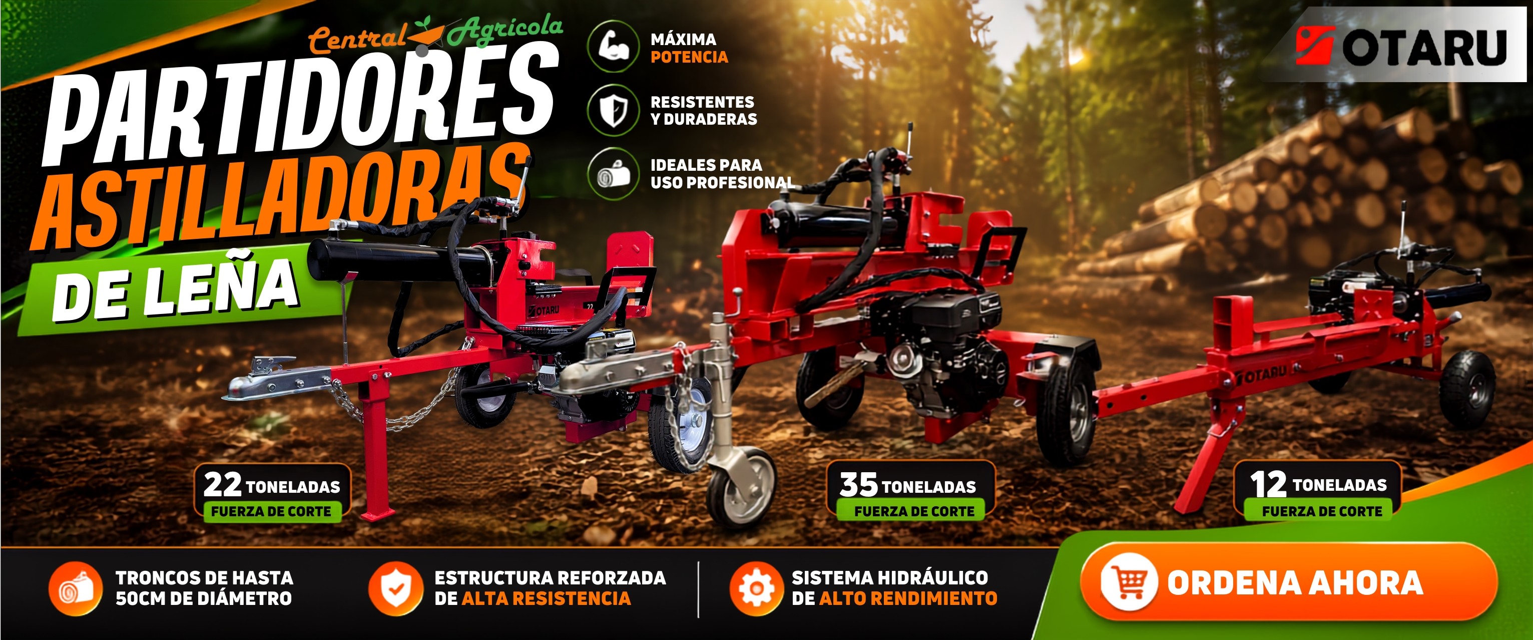 Astilladores Pica Leña 